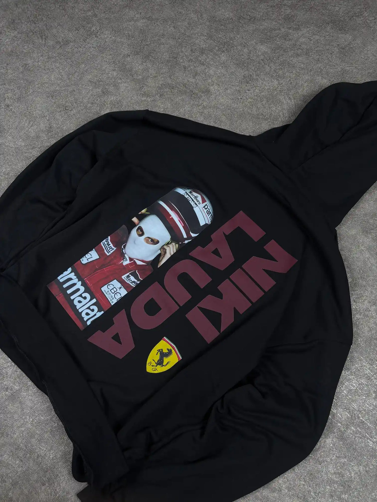Niki Lauda Baskılı Oversize Sweatshirt