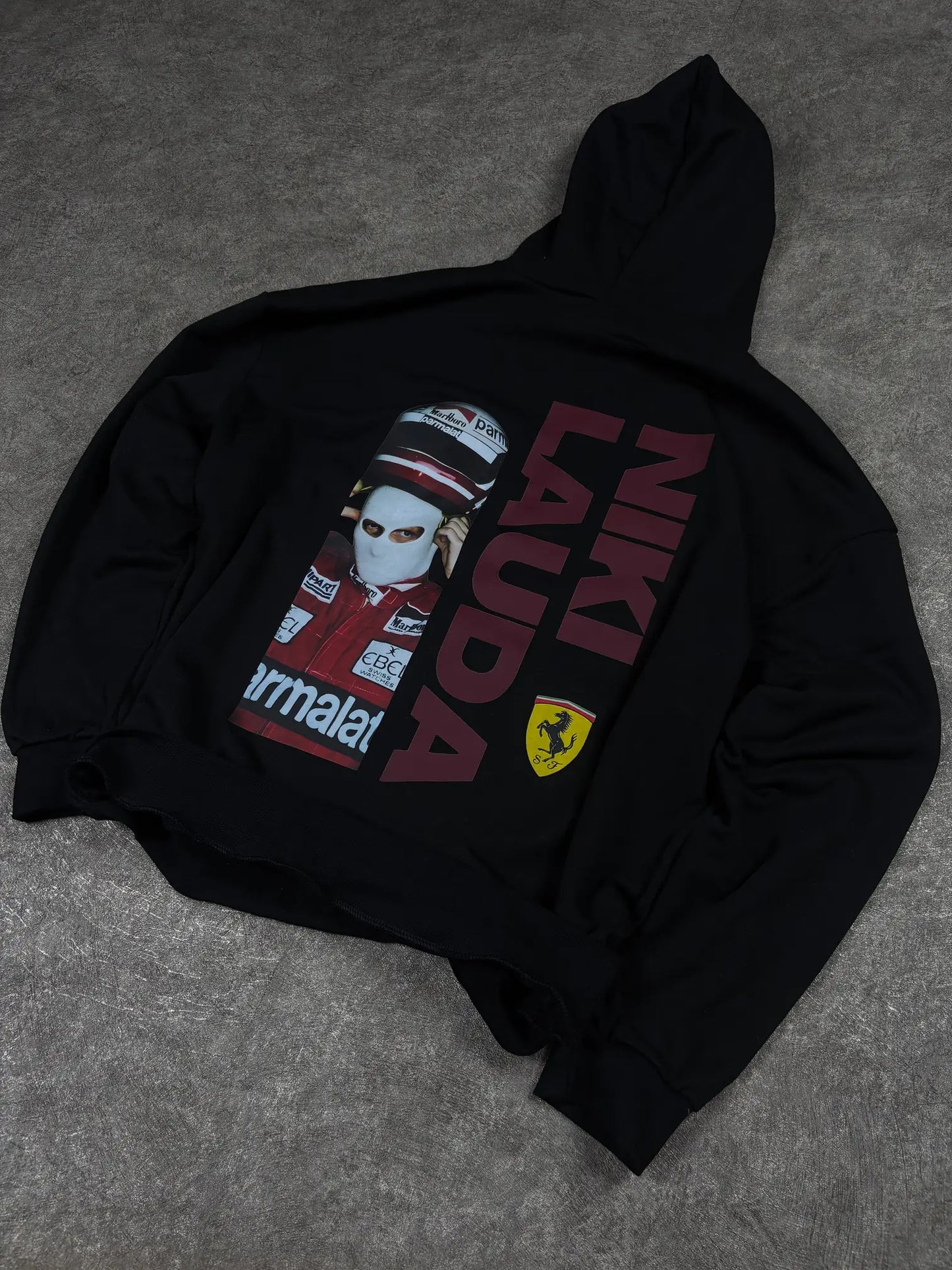 Niki Lauda Baskılı Oversize Sweatshirt