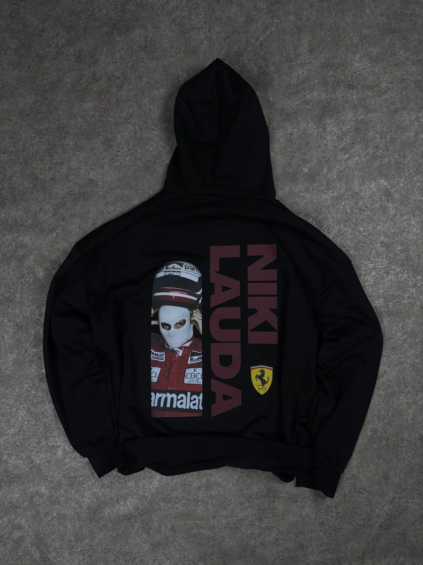 Niki Lauda Baskılı Oversize Sweatshirt